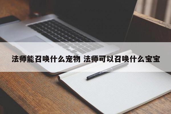 法师能召唤什么宠物 法师可以召唤什么宝宝