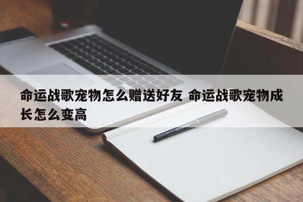 命运战歌宠物怎么赠送好友 命运战歌宠物成长怎么变高