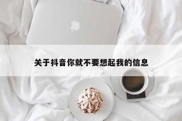 关于抖音你就不要想起我的信息